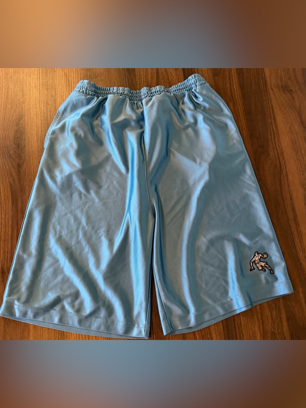 And1 Light Blue Men's Athletic Shorts with Embroidered Logo